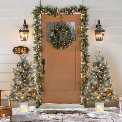 91.4cm H Lighted Artificial Christmas Tree