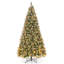 The Holiday Aisle® 7.5 Ft Artificial Christmas Tree Hinged With 560 Warm Led Lights & 267 Red Berries-2027985240