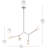 Convertible Modern Adjustable Chandelier with Opal Glass-111187524-111187525-111187528