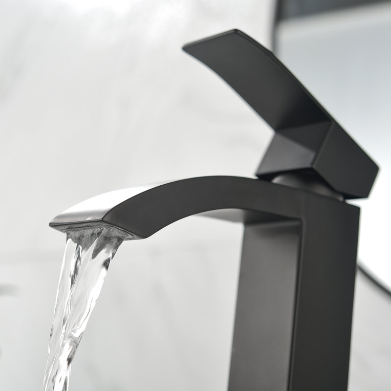 Single-Hole Single-handle Bathroom Faucet, Matte Black