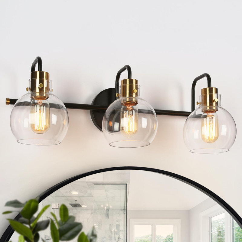 Annamarie 3-Light Dimmable Wall Sconce with Globe Glass Shade