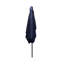 Parasol d'extérieur de 6 pi x 9 pi - imperméable, à manivelle et à bouton-poussoir inclinable, pour la zone de construction de la piscine de jardin, bleu marine-257118228