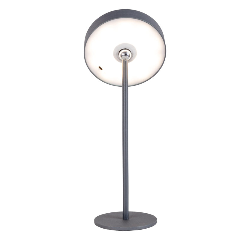 Brona Adjustable Metal Standard Table Lamp Lamp, Grey/Brown/Blue