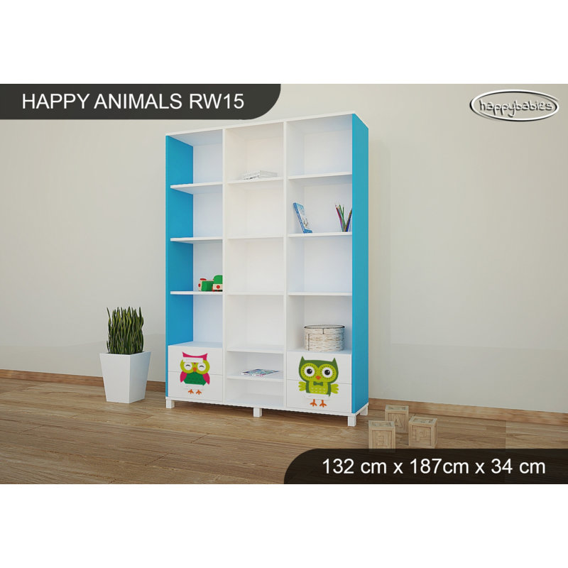 187cm H X 132cm W Kids Bookcase, Blue