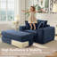 Fauteuil surdimensionné avec accoudoirs à compression de 52 po avec porte-gobelet et coussins-538817290