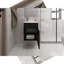 Lavabo de salle de bain Sutcliffe, noir-657446149