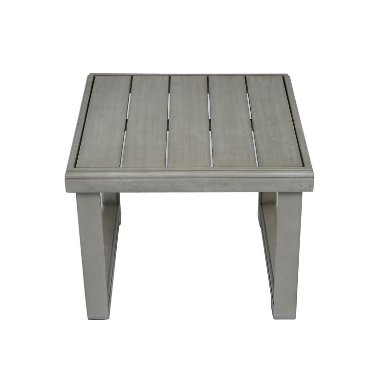Table d'appoint WESTCHESTER, H 15,7 po x l 19,95 po x P 19,95 po, Gris