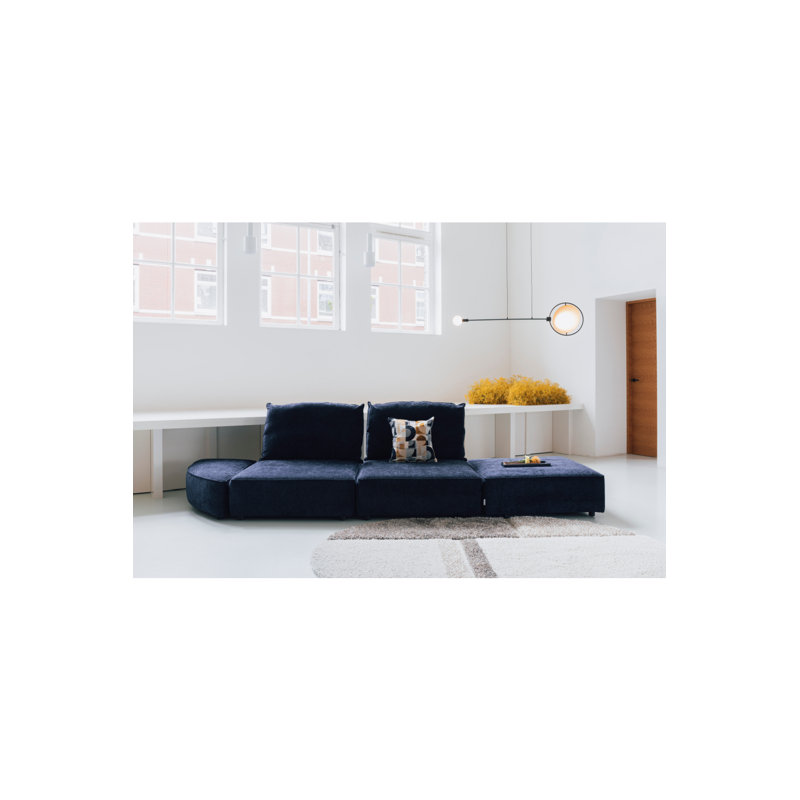 Canapé rembourré Hunter, Bleu foncé