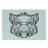 Ambesonne Razorback Tempered Glass Cutting Board Uncolored Wild BoarHead Charcoal Grey and White