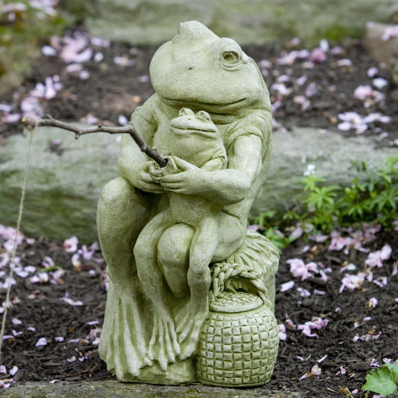 Gone Fishin' Statue, English Moss