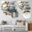 Marbre, tortue, voyage III - tortue, art mural en métal, reproduction d'art moderne en métal-1294308426