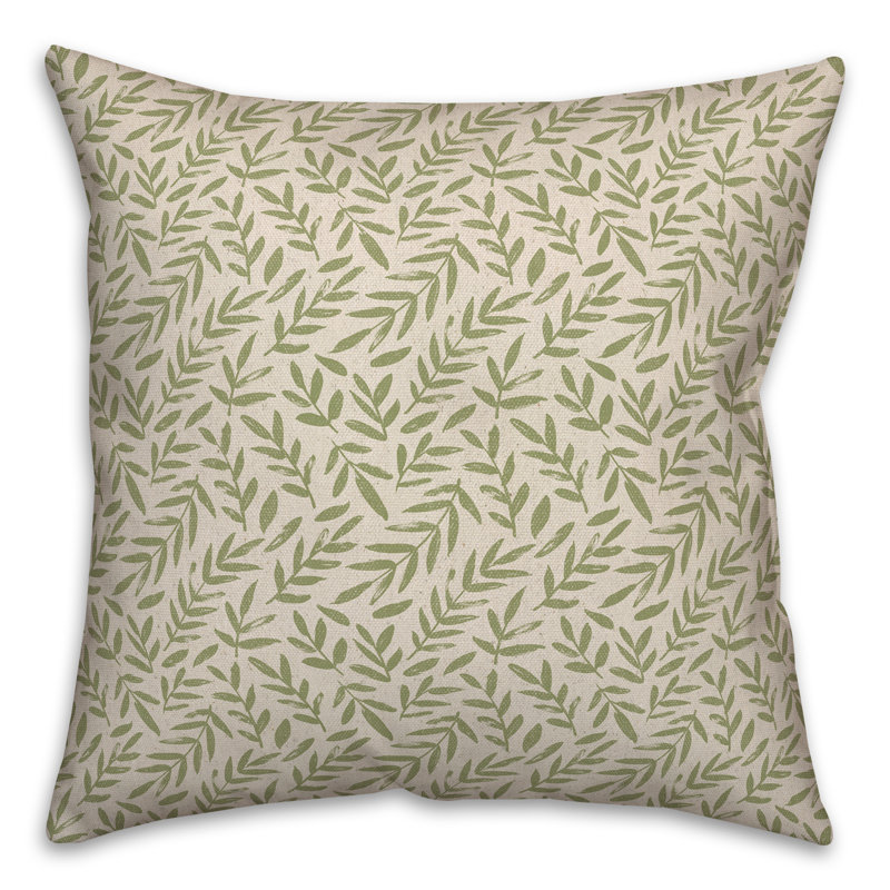Floral Throw Pillow, 20" H x 20" W x 1.5" D