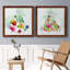 «Fashionable Florals I», ensemble de 2 peintures sur toile encadrées-1632763917-1632763919