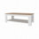 Rectangular Coffee Table With Lower Shelf, Wenge And Natural Oak