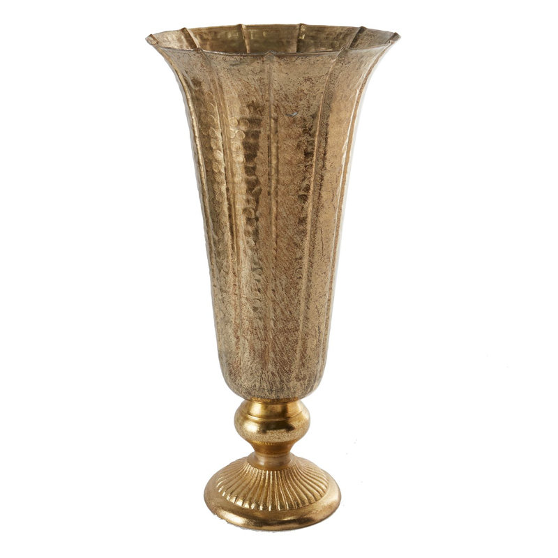Vase de table Evie-Anne, Or, H 16,75 po x l 8 po x P 8 po