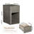 Mid-Century Modern Solid Wood Nightstand With Drawer - Fully Assembled-610125880