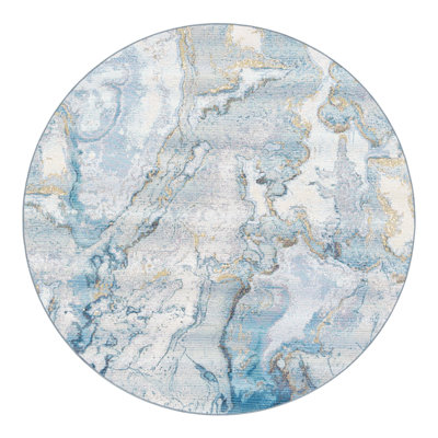 Keazia Washable Abstract Indoor / Outdoor Rug