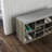 Shoe Storage Cabinet with Drawer and Open Compartments