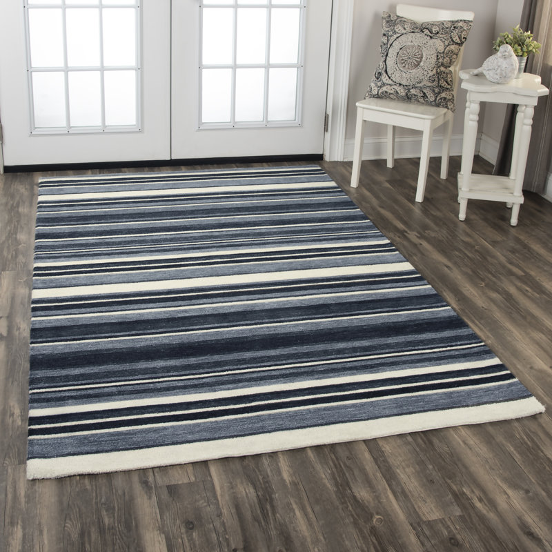 Boysen Striped Indoor / Outdoor Rug, Rectangle 8'6" x 11'6"