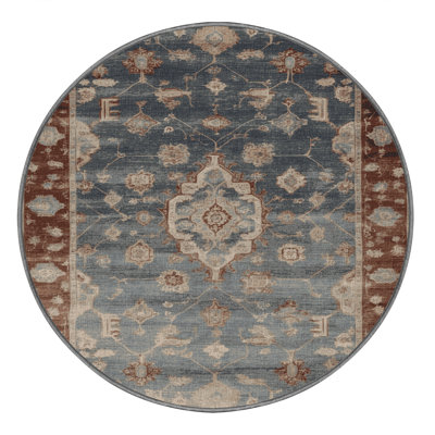 Machine Washable Overdyed Gray Area Rug