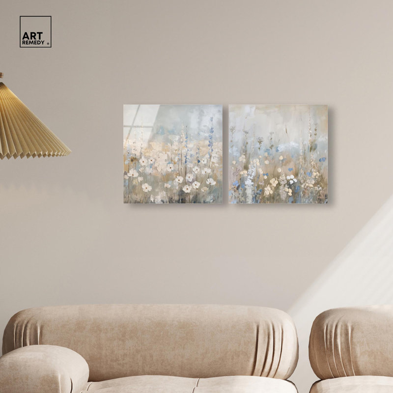 Tranquility Floral Art , H 12 po x l 24 po