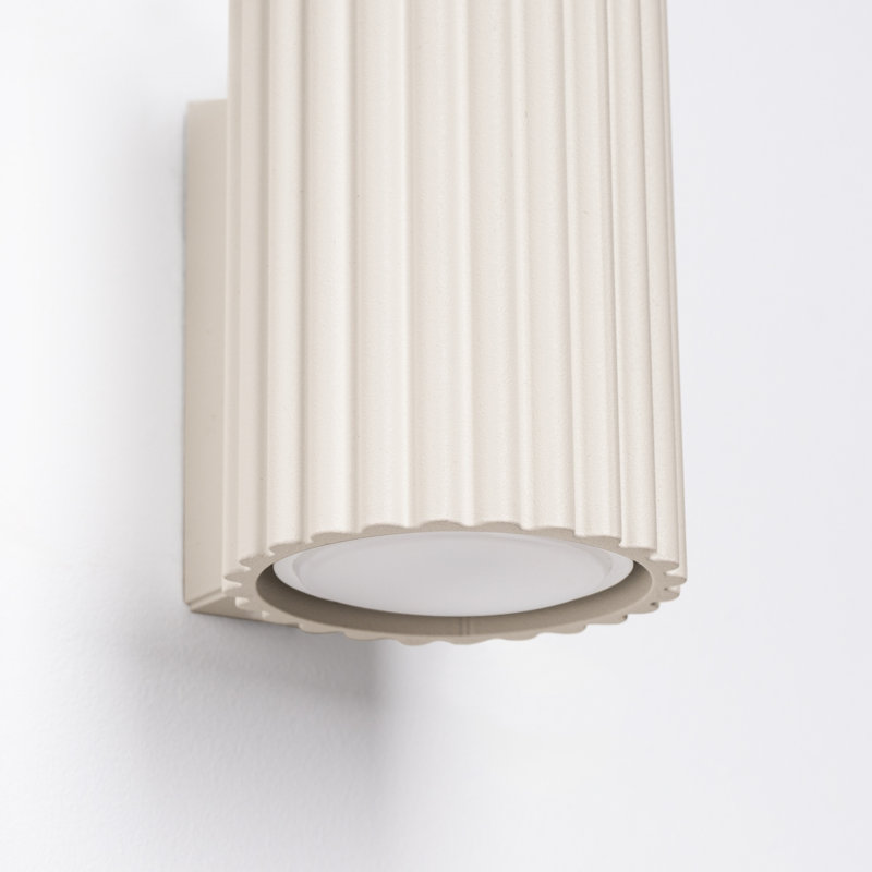 Karbon Aluminium Wall Sconce, Wall lamp KARBON 10 beige, Beige, 1 Light