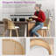 Tabouret de bar et de comptoir pivotant rembourré (ensemble de 2)-1415708758-1415708759