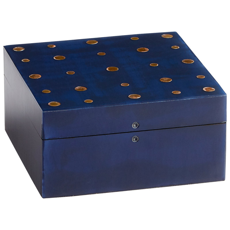 Boîte décorative dotty, H 3 po x l 6 po x P 6 po