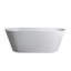 Baignoire autoportante confortablement ergonomique de conception moderne à surface solide pour salle de bain luxueuse