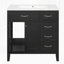 Meuble-lavabo avec tiroirs 36 po, 36 po avec lavabo-1111744159