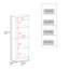 Bibliothèque Verdi, 5 tablettes, bois manufacturé Macadamia / blanc-52730580
