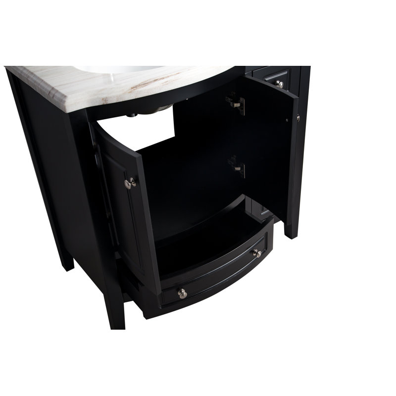 Ensemble de meuble-lavabo simple 36 po, Brun