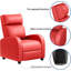 Fauteuil inclinable moderne avec dossier réglable, coussin épais et structure en acier robuste - Canapé inclinable simple en cuir PU pour le salon et le cinéma maison