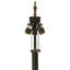 64" High Victorian 3 Light Weighted Floor Base