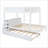 Full-Over-Full Bunk Bed with Twin Trundle, Pinewood-Plywood-MDF Frame, Storage Drawers &amp; Desk Outlets, White for Small Spaces-1978862928-1978862929