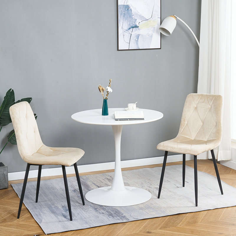 Chaise d'appoint Jeren, Blanc
