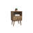 Liberty 18" W Mid-Century Modern 1-Drawer Nightstand in Rustic Brown-2036813508