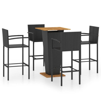 Kristof 4 - Person Patio Dining Set with Square Table