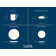 Luna 16 Piece Porcelain China Dinnerware Set - Service for 4