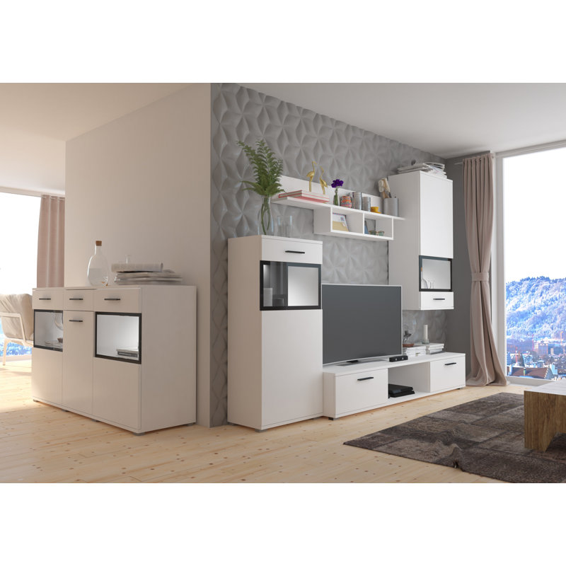Bournemouth 154cm W 3 - Drawer Chest of Drawers, White
