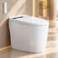Toilettes intelligentes conformes aux normes ADA avec siège chauffant, bidet intégré, séchoir à air chaud, ouverture automatique du couvercle, télécommande, veilleuse, entraxe de 30,5 cm (12 po).