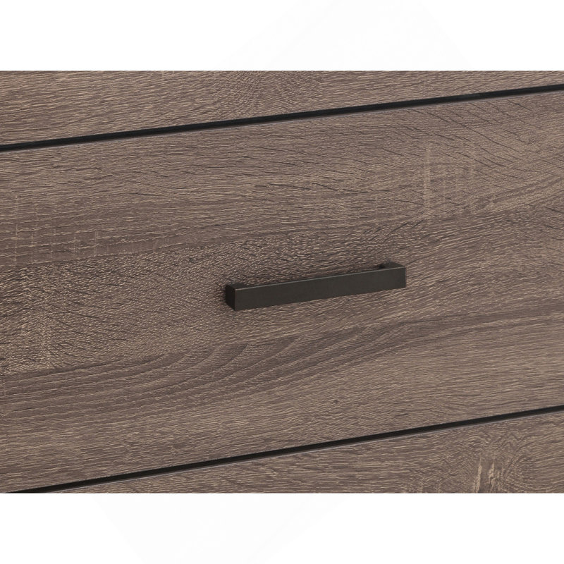 Ensemble de chambre avec lit à panneaux 5 pièces Oak