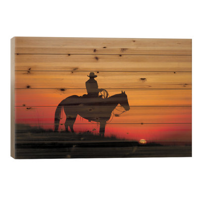 Silhouette de cowboy I