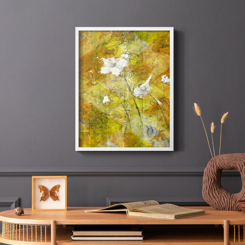Beauté au milieu du chaos, reproduction encadrée - bois massif, Blanc, H 20 po x l 16 po