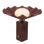Furrow 14-in Red Table Lamp
