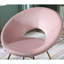 Splendide fauteuil rembourré en velours rose avec structure dorée confortable et robuste-1723051521