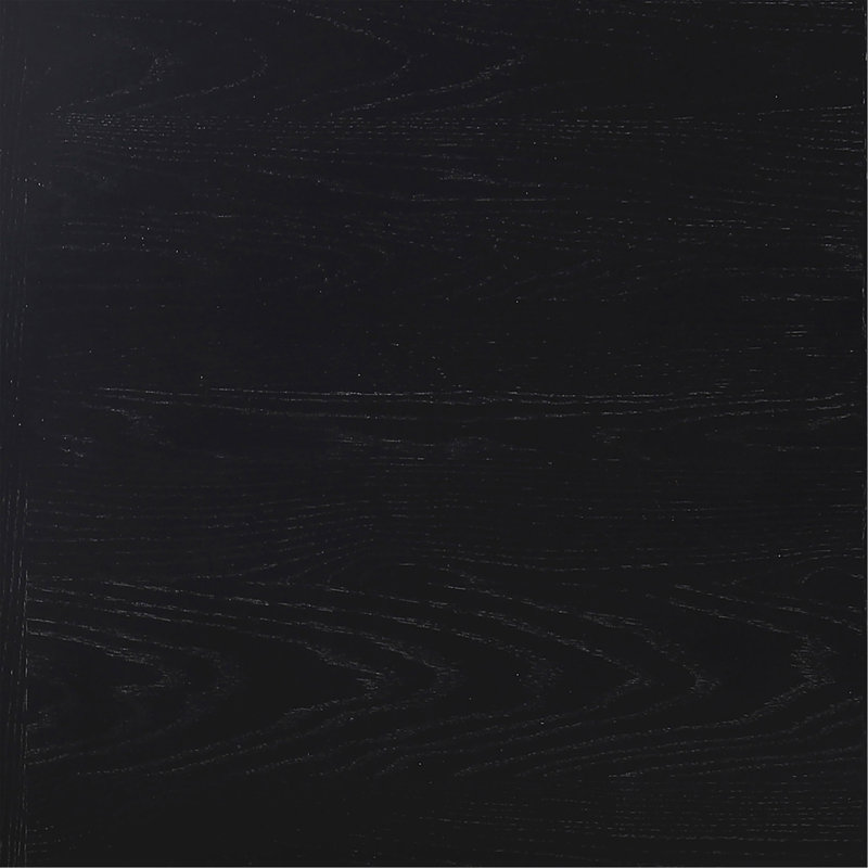 Ensemble de salle à manger, bois noir, mobilier de salle à manger, 7 pièces : table, 6 chaises