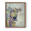 Fantastic Florals Cow, reproduction encadrée - bois massif-1915964810-1915964816