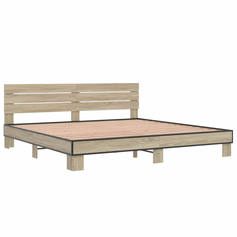 Diodorus Bed, Kingsize (5'), Sonoma Oak