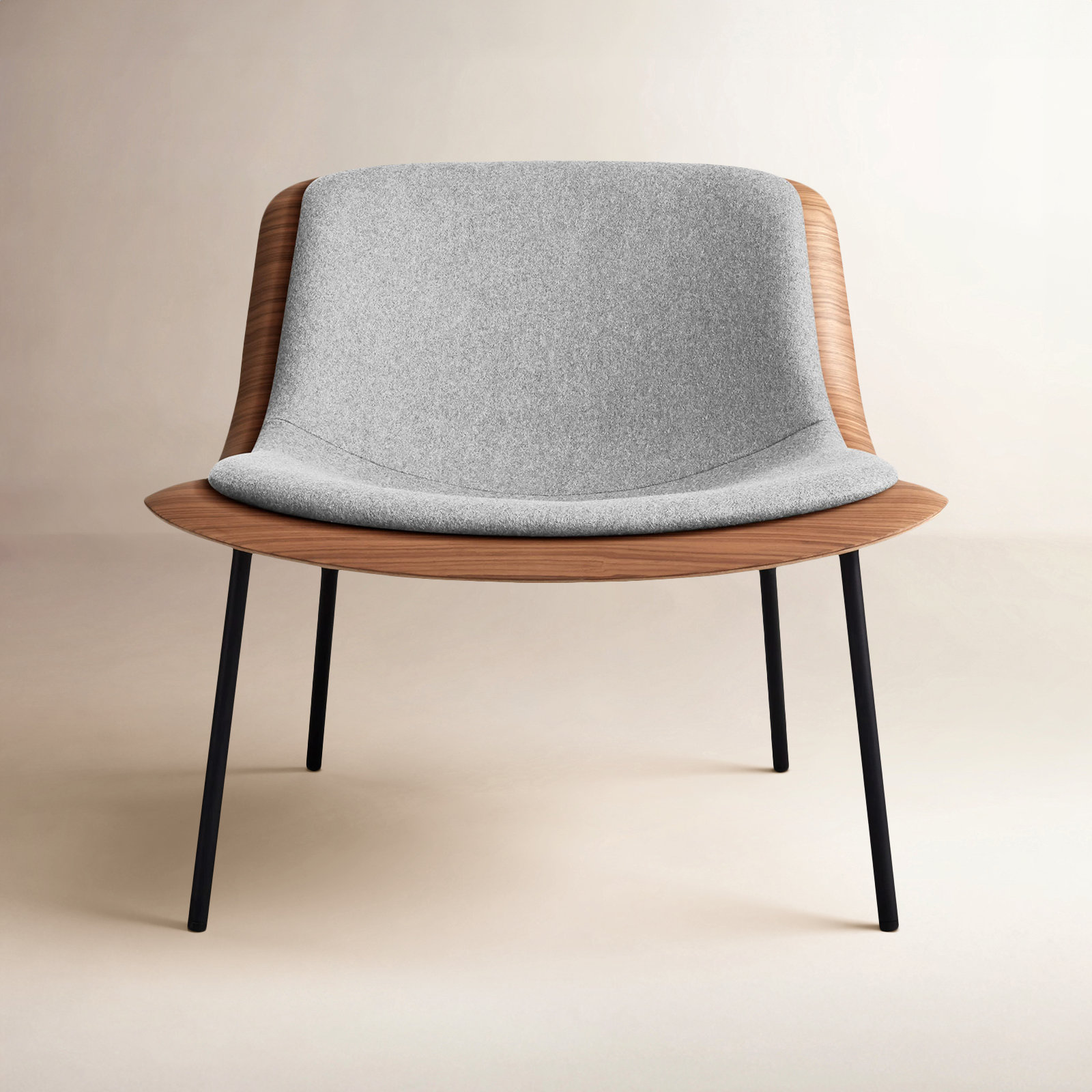 Nonesuch Upholstered Accent Chair, Walnut